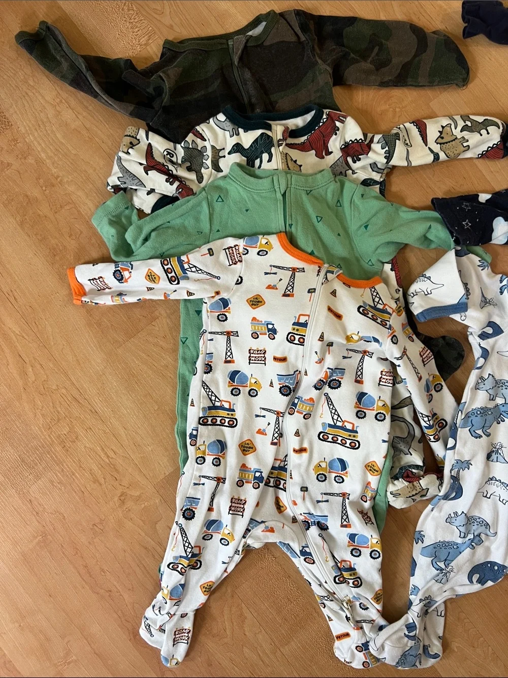 Lot of 9 Sleep n Play Footie Pajamas Old Navy Wonder Nation 3-6M 6M